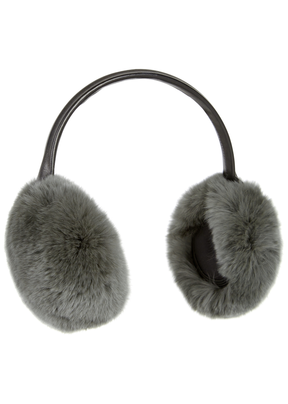 Yves Salomon grey fur earmuffs Yves Salomon grey fur earmuffs